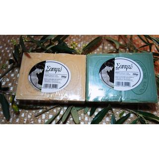 Sapfo Olive oil Soap White-Green 200gr